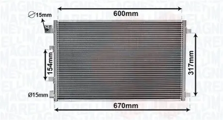 Конденсер кондиціонера MAGNETI MARELLI BC879