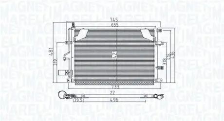 Конденсер кондиціонера MAGNETI MARELLI BC914