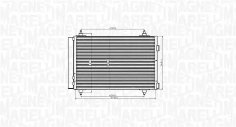 Конденсер кондиціонера MAGNETI MARELLI BC916