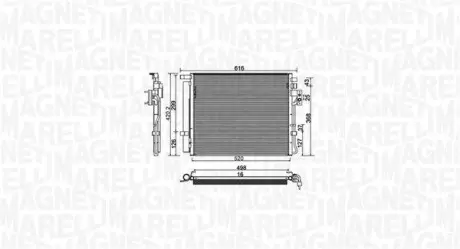 Конденсер кондиціонера MAGNETI MARELLI BC983