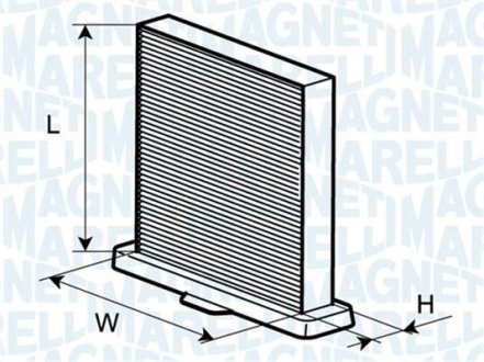 Фільтр повітря (салону) MAGNETI MARELLI BCF204