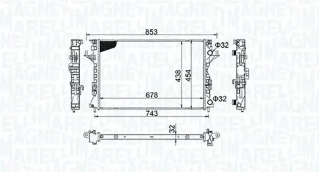 Радиатор охлаждения MAGNETI MARELLI BM1522