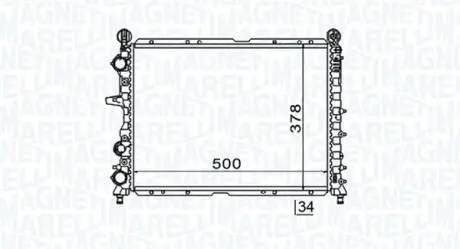 Радиатор охлаждения MAGNETI MARELLI BM1546