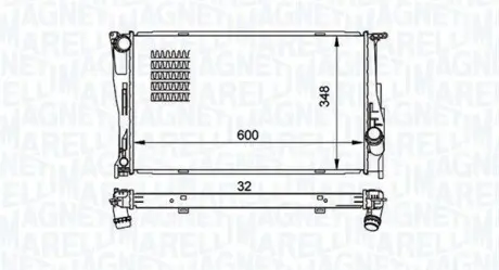 Радіатор охолоджування MAGNETI MARELLI BM1575