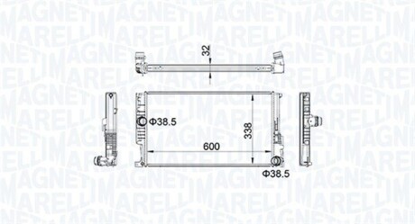 Радиатор охлаждения MAGNETI MARELLI BM1596