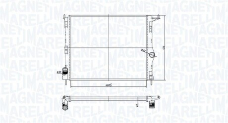 Радіатор охолоджування MAGNETI MARELLI BM1659