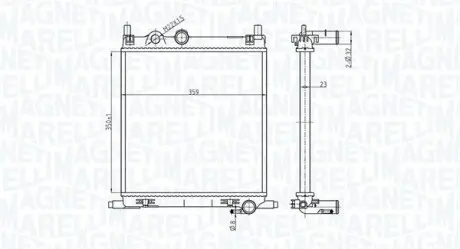 Радіатор охолоджування MAGNETI MARELLI BM1675