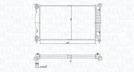 Радиатор охлаждения MAGNETI MARELLI BM1682