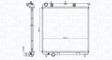 Радіатор охолоджування MAGNETI MARELLI BM1735