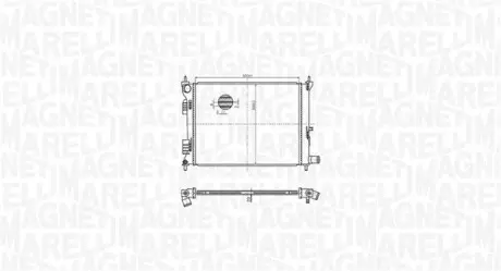 Радіатор охолоджування MAGNETI MARELLI BM1795