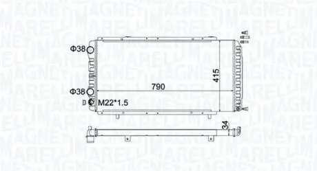 Радіатор охолоджування MAGNETI MARELLI BM1809