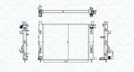 Радиатор охлаждения MAGNETI MARELLI BM1821