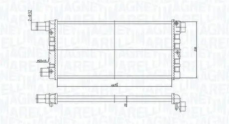 Радіатор охолоджування MAGNETI MARELLI BM1852