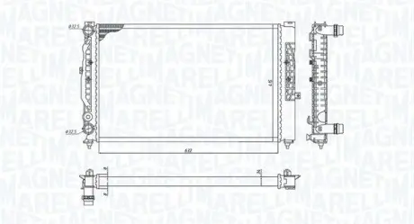 Радіатор охолоджування MAGNETI MARELLI BM1917