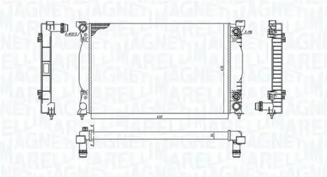Радіатор охолоджування MAGNETI MARELLI BM1965