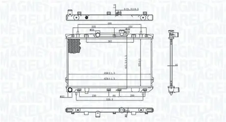 Радіатор охолоджування MAGNETI MARELLI BM1972