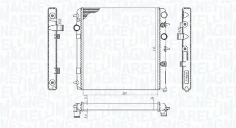 Радіатор охолоджування MAGNETI MARELLI BM1987