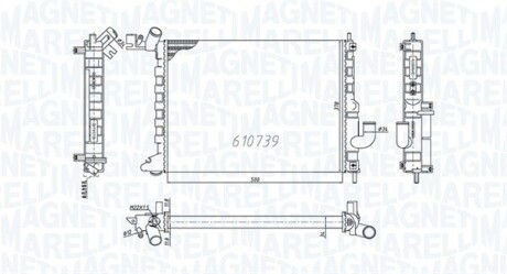 Радиатор охлаждения MAGNETI MARELLI BM2002