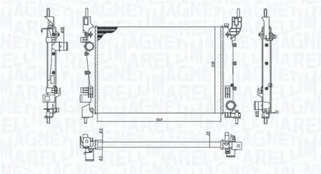 Радиатор охлаждения MAGNETI MARELLI BM2004