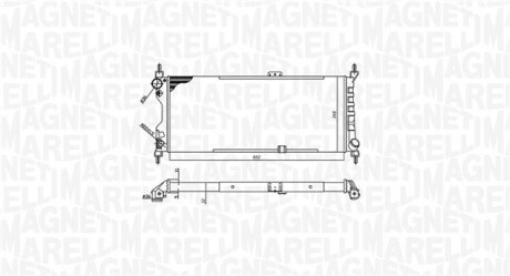 Радіатор двигуна, головний MAGNETI MARELLI BM588