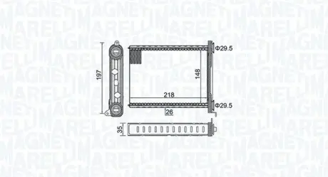 Радиатор печки MAGNETI MARELLI BR464