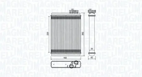 Радіатор пічки MAGNETI MARELLI BR471