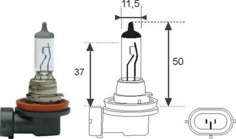 Лампа H11 MAGNETI MARELLI H1112