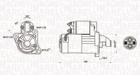 Стартер MAZDA 323 F/S 98- MAGNETI MARELLI MQS1096