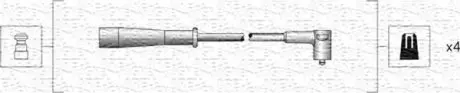 Проволока зажигания, набор MAGNETI MARELLI MSK1130