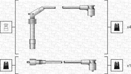 Проволока зажигания, набор MAGNETI MARELLI MSK1140