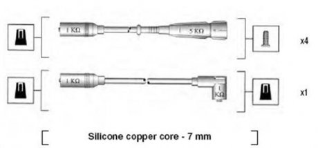 Набор проводов MAGNETI MARELLI MSK529