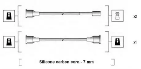 Проволока зажигания, набор MAGNETI MARELLI MSK575