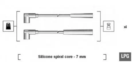Проволока зажигания, набор MAGNETI MARELLI MSK582