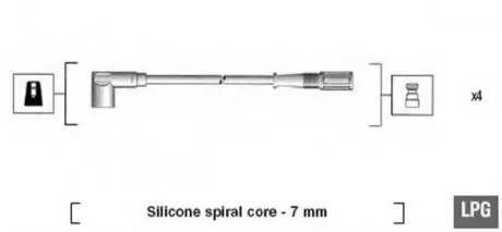 Проволока зажигания, набор MAGNETI MARELLI MSK583