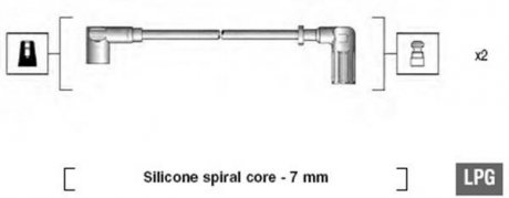 Проволока зажигания, набор MAGNETI MARELLI MSK606
