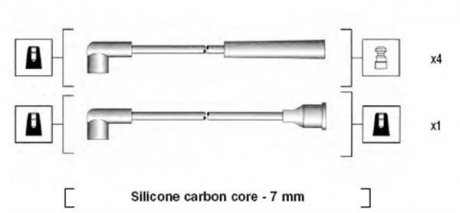 Набор проводов MAGNETI MARELLI MSK904