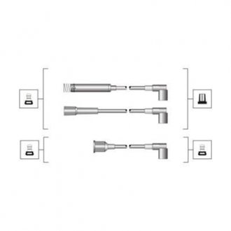 Дроти запалювання MAGNETI MARELLI MSQ0009