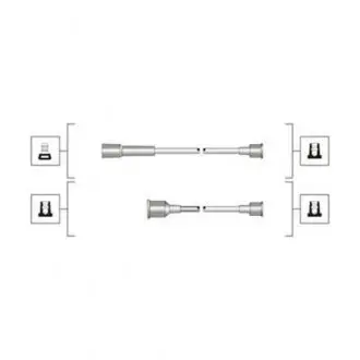 Комплект проводов зажигания MAGNETI MARELLI MSQ0107