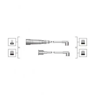 Комплект проводов зажигания MAGNETI MARELLI MSQ0114