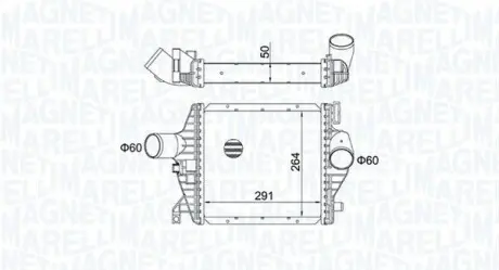 Радиатор наддува MAGNETI MARELLI MST422