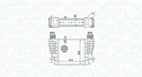 Радіатор наддуву MAGNETI MARELLI MST471