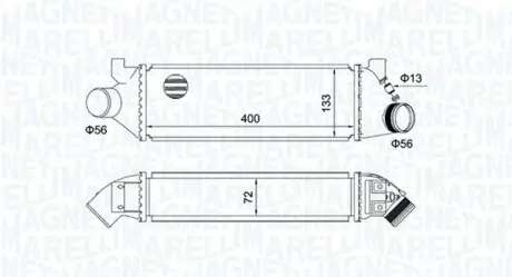 Радиатор наддува MAGNETI MARELLI MST495
