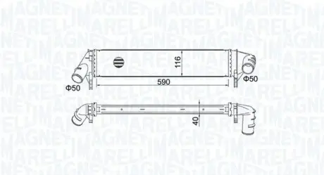 Радиатор наддува MAGNETI MARELLI MST526