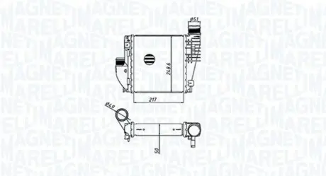 Радіатор наддуву MAGNETI MARELLI MST533