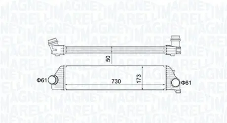 Радиатор наддува MAGNETI MARELLI MST541
