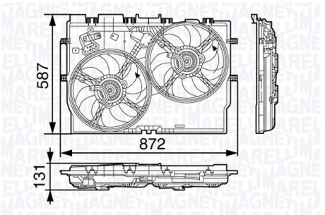 Вентилятор радіатора MAGNETI MARELLI MTC584AX (фото 1)