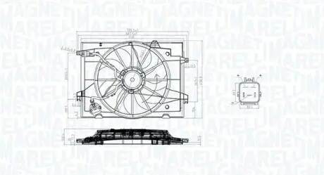 Вентилятор радиатора MAGNETI MARELLI MTC784AX