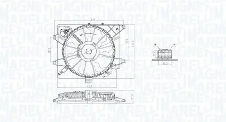 Вентилятор радиатора MAGNETI MARELLI MTC789AX