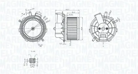 Вентилятор салона MAGNETI MARELLI MTE236AX