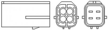 Лямбда-зонд HYUNDAI/KIA 4 przewody, 220mm, 9 Ohm, 6W-7W, PLANARNA MAGNETI MARELLI OSM068